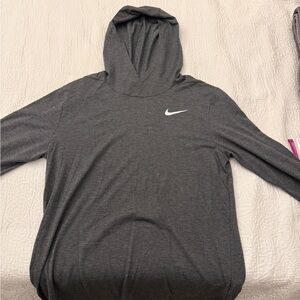 Nike Dri-FIT Charcoal Hoodie Tee